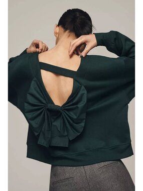 BNWT Maeve Bow-Back Sweatshirt, size M